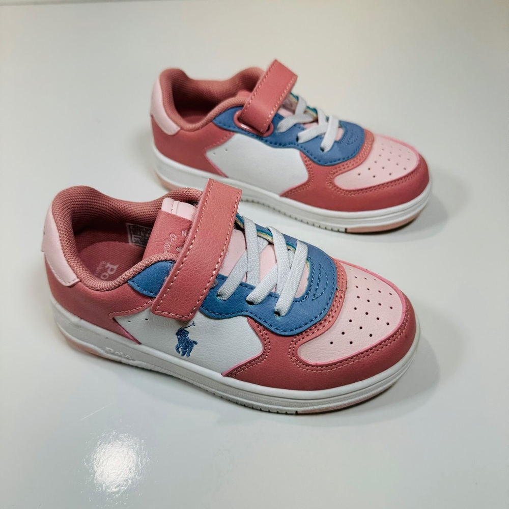 Polo Ralph Lauren Toddler Girls Masters Court Fastening Strap Casual Sneakers - Picture 2 of 11
